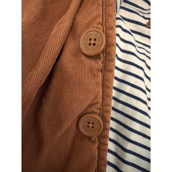 Baby Boden Sprout Dog Cord Jacket 2 to 3 Year Old Brown Stripe Navy - Picture 7 of 7